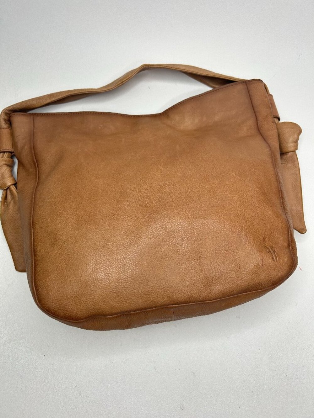 FRYE Nora Knotted Hobo Bag - Beige Leather
